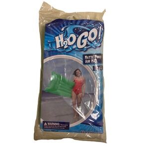 H2O Go! Bestway GreenMatte Finish Air Mat Pool Beach Water Float 72in x 27in NEW